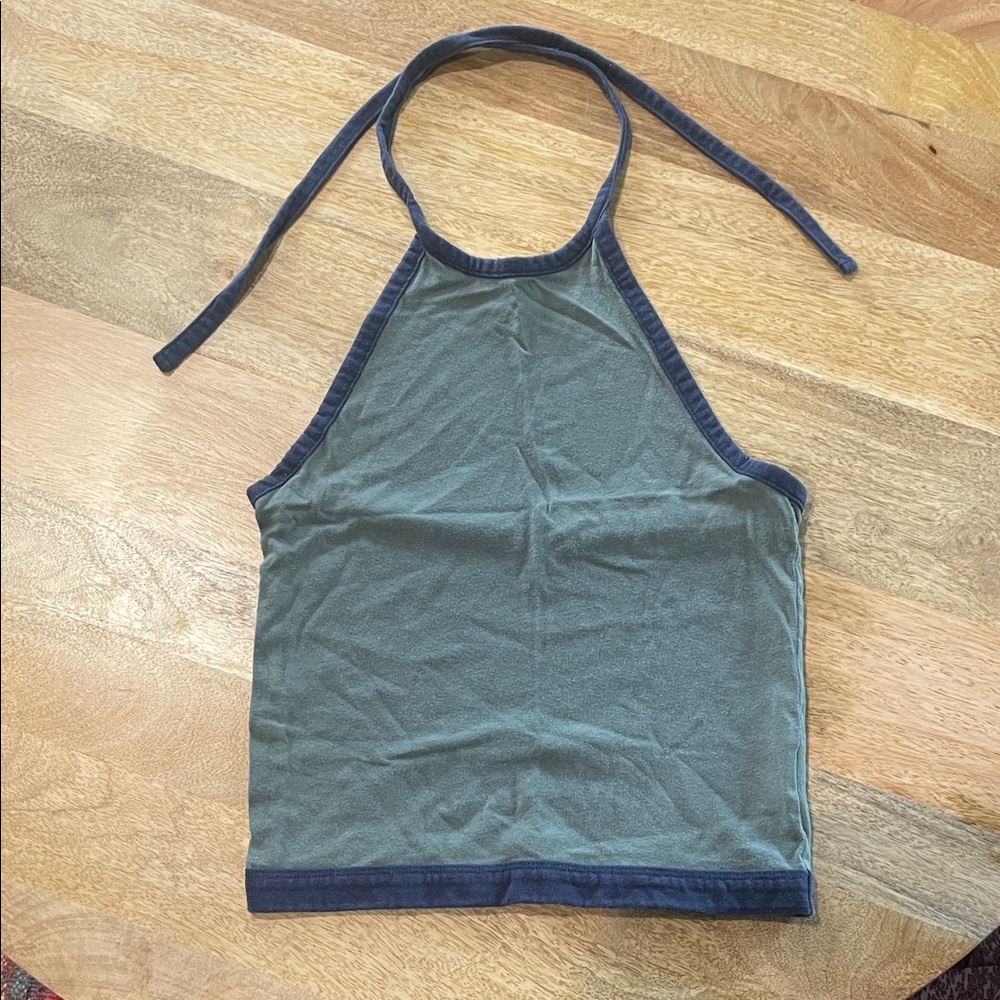 American Eagle Outfitters Green Halter Top
